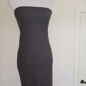 RALPH LAUREN LONG GRAY WOOL DRESS SIZE 2
